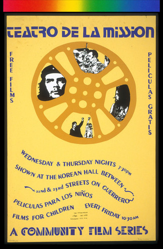 Teatro de la Mission: a Community Film Series, Announcement Poster for