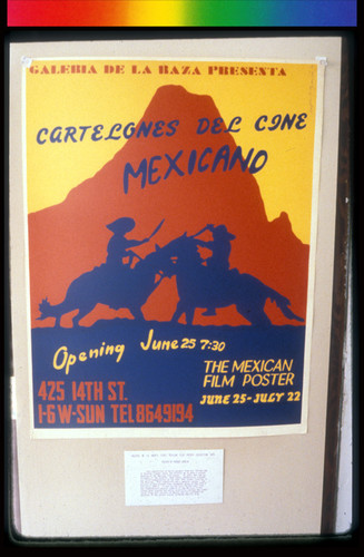 Cartelones del Cine Mexicano, Announcement Poster for