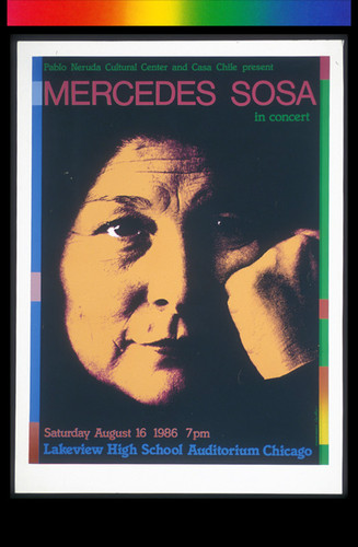 Mercedes Sosa, Announcement Poster for