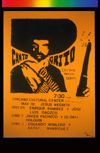 Canto Grito Chicano Music Series, Announcement poster for