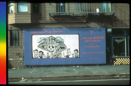 El Día de los Muertos Exhibition, Announcement Mural for