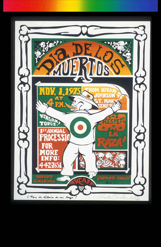 Dia de los Muertos - 1st Annual Procession, Announcement Poster for