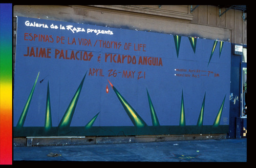 Espinas de la Vida/Thorns of Life Exhibition, Announcement mural for