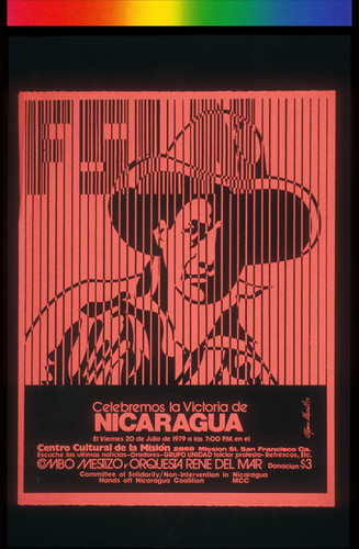 Celebremos la Victoria de Nicaragua, Announcement Poster for