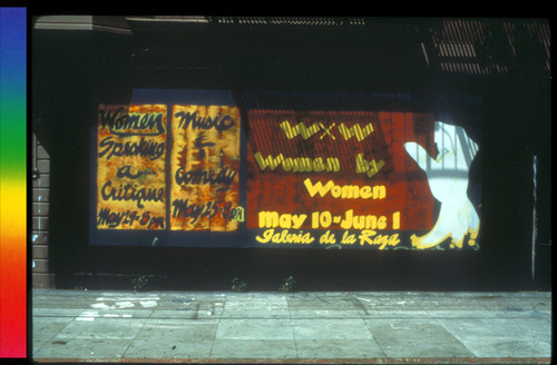 W x W (Woman by Woman) Exhibition, Announcement Mural for