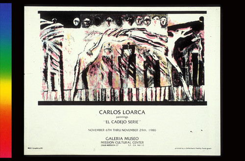 Carlos Loarca Paintings "El Cadejo Serie", Announcement poster for