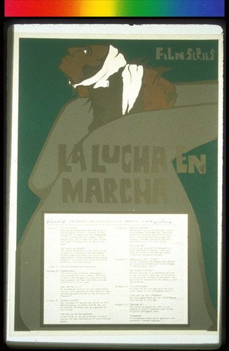 La Lucha En Marcha Film Series, Announcement Poster for