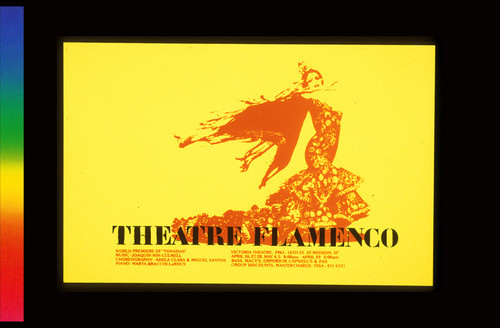 Theatre Flamenco, Announcement Poster for