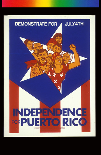 Independence for Puerto Rico, Announcement poster for