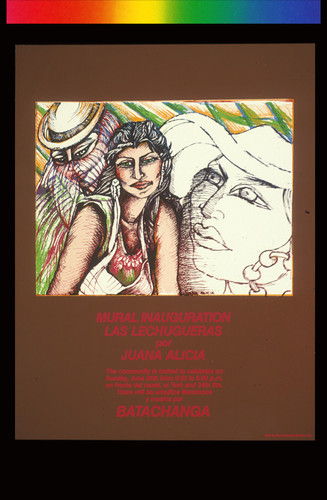 Mural Inauguration las Lechugueras, Announcement poster for