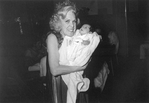 Dorene Tinney holding a baby