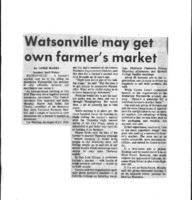 Watsonville may get own farmer's market