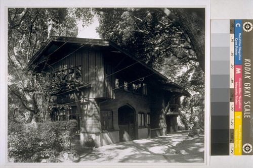 Chick house, Oakland: [exterior, general view]