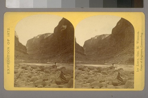 Grand Canon, mouth of Kanab Wash.--Photographer: Wm. Bell--Photographer's number: 24--Photographer's series: Expedition of 1872
