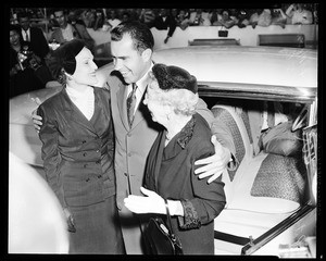Richard Nixon arrival, 1956