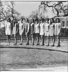 Finalists for Miss Sonoma County 1970, Santa Rosa , California, February 19, 1970