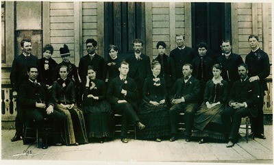 Stockton - Schools - To 1900: Unidentified class portrait