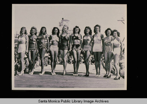 Miss Muscle Beach contestants, Santa Monica, Calif