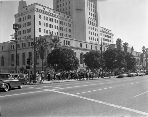 Exterior City Hall, Los Angeles, 1962