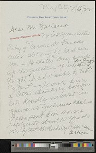 Fenton Benedict Turck, letter, 1932-02-15, to Hamlin Garland