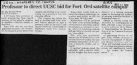 Professor to direct UCSC bid for Fort Ord satellite campus