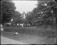 New town square, Sondag (?), 3 Juli, 1911. [Holland?] [negative]