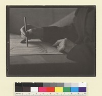 Mrs. Walter [Elise Stern] Haas [hands of, drawing]