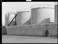 Oil Tanks and Fire Extinguisher. [negative]