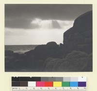 [Rocks, Sea and Clouds. Unidentified location.] [photographic print]