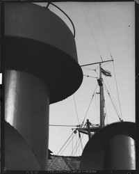 N.Y.K. Ship - Detail. [Nippon Yusen Kaisha Steamship Co. ship "Tatsuta Maru."] [negative]