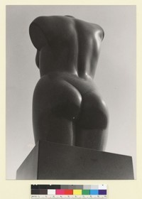 Bufano Torso, Civic Center. [Sculpture by Beniamino Bufano. San Francisco, 1945.] [photographic print]