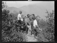 [Group on outing in mountains.] [negative]