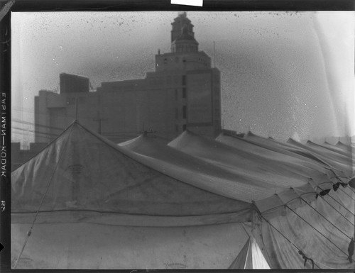 [Al. G. Barnes Circus tents.] [negative]