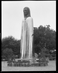 [Statue of Bach by Beniamino Bufano.] [negative]