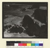 Rocks and Sea. [photographic print]