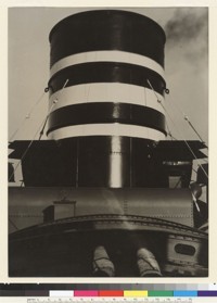 [Ship smokestack.] [photographic print]