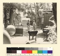 [Men packing truck. Hagemeyer residence, Carmel.] [photographic print]