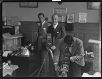 Photographers at work. [Monterey?] [negative]