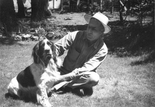 George Hodapp with dog
