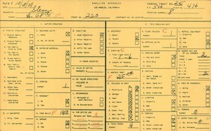 WPA household census for 220 WEST 48TH STREET, Los Angeles County