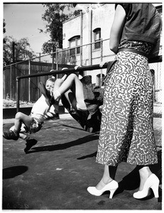 Playground mat (Vermont Avenue School), 1952