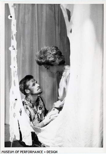 Anna Halprin and another performer in Halprin's Five-Legged Stool, 1962