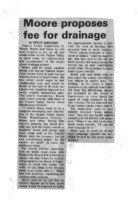 Moore proposes fee for drainage