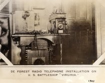 De Forest radiotelephone installation, U.S. Virginia, 1907