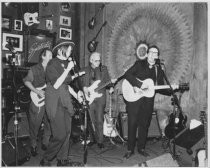 James Burton, Cait O'Riordan, Jerry Scheff and Elvis Costello, 1989
