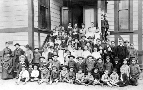 Photograph of Garfield elementary school and Alhambra high school students