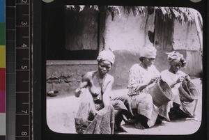 Women making baskets, Sierra Leone, ca. 1927-28