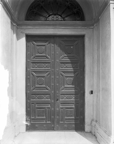 Chapel door, Sherman Institute