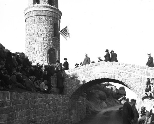 Crowd at Mount Rubidoux Peace Tower and Friendship Bridge