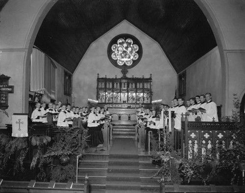 Group portrait of children's church choir